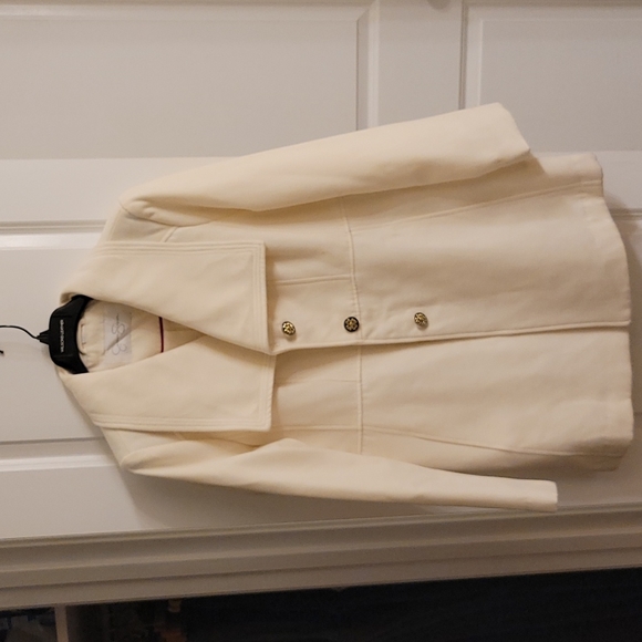 Cream Polyester Jessica Simpson Coat